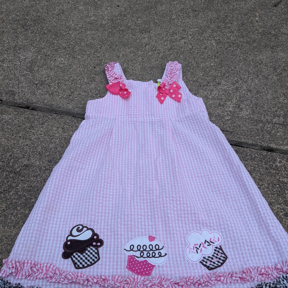 Toddler Girls Lizzie Me Cupcakes Dress Size 4T